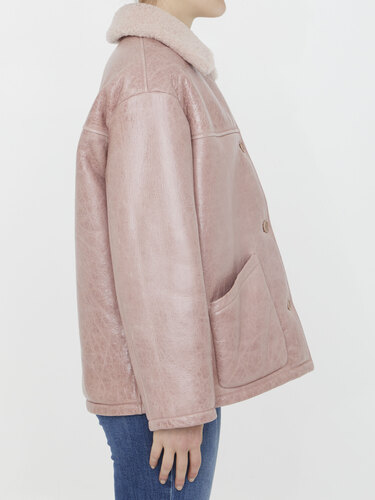 SALVATORE SANTORO Pink leather jacket 45016