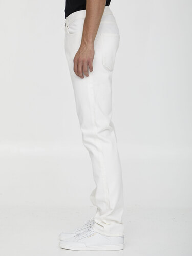 생로랑 White slim jeans 597052YR888