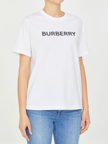 버버리 White t-shirt with logo 8056724