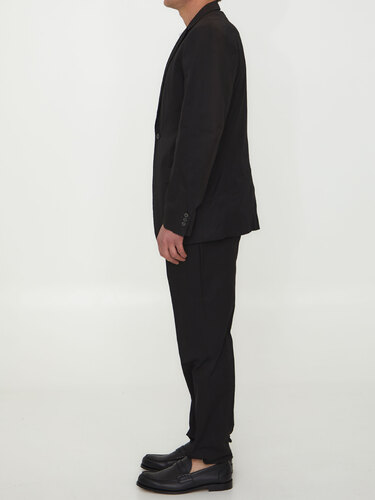 질산더 Black cotton two-piece suit 25694052