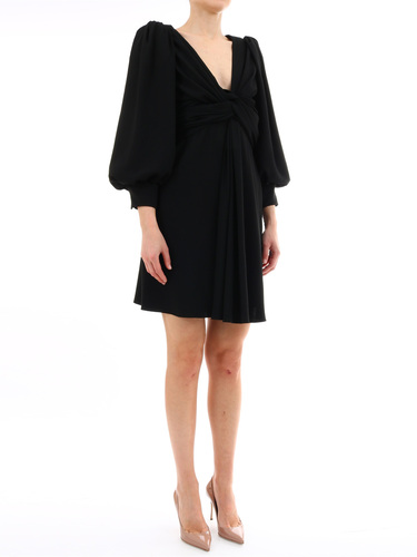 셀린느 Wrap dress black 2R294