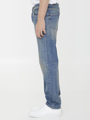 생로랑 Délavé blue denim jeans 684996Y30AI