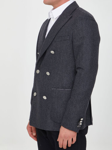 토넬로 Grey wool jacket L6GV050