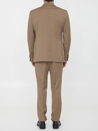 TAGLIATORE Beige wool two-piece suit 2FNA22B01