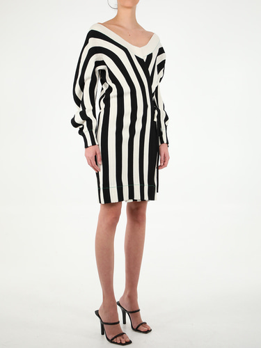 보테가베네타 Stretch striped dress 686775