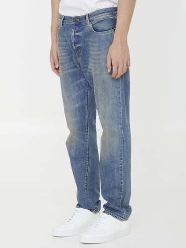 생로랑 Délavé blue denim jeans 684996Y30AI