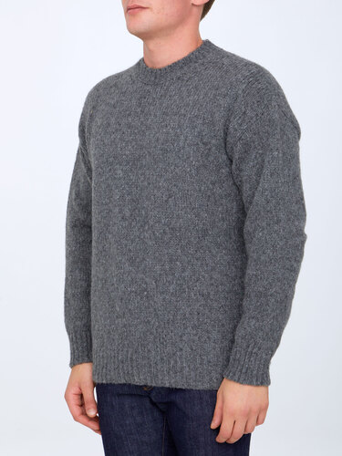 ROBERTO COLLINA Grey alpaca sweater RM4701