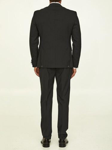 토넬로 Black stretch wool suit 01AI3ROX