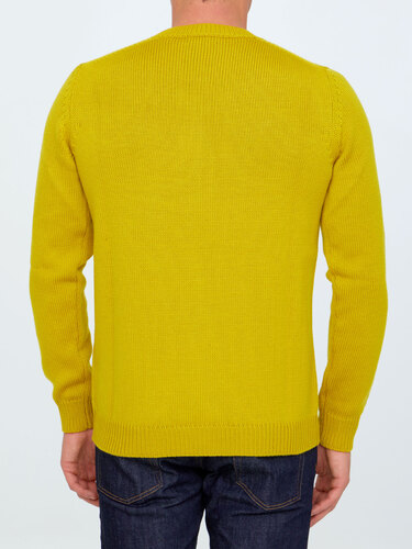 ROBERTO COLLINA Yellow merino wool sweater 02001