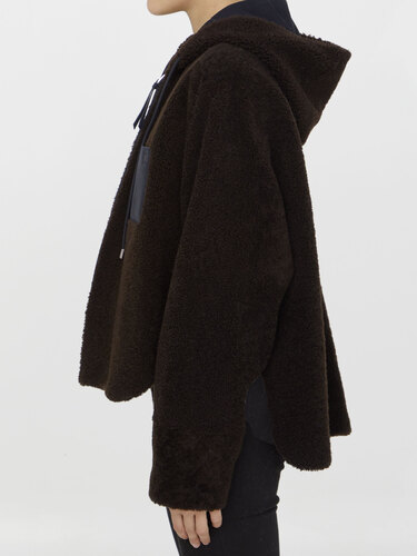 로에베 Hooded jacket in shearling S359Y19L84