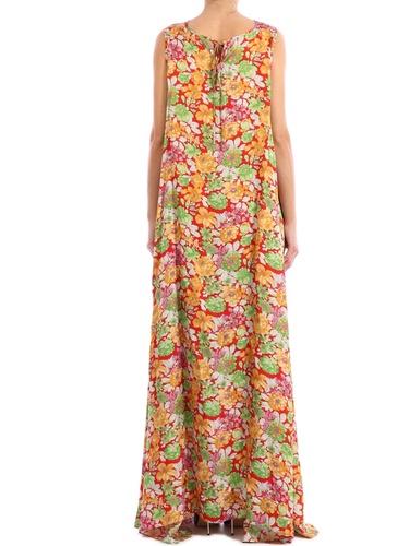 PLAN C Floral Print Maxi Dress ABCAB06LN0