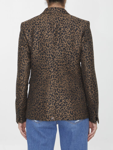 골든구스 Leopard-print jacket GWP01059
