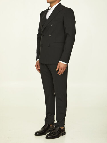 토넬로 Black stretch wool suit 01AI3ROX
