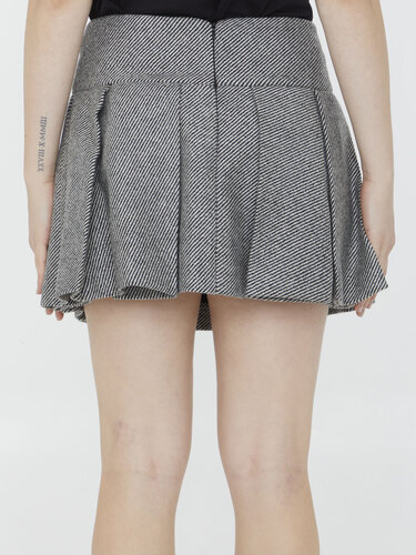 PATOU Pleated miniskirt SK044