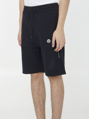 MONCLER X FRGMT Black cotton bermuda shorts 8H00003