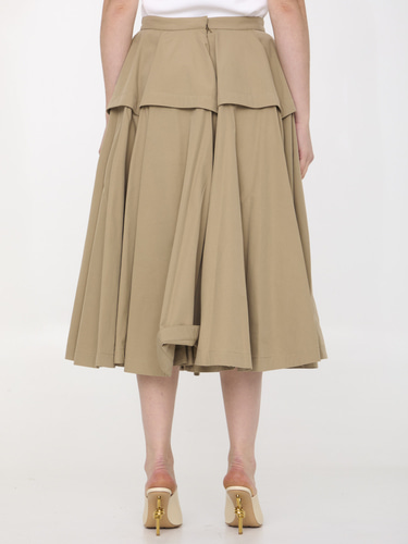보테가베네타 Compact cotton skirt 771700