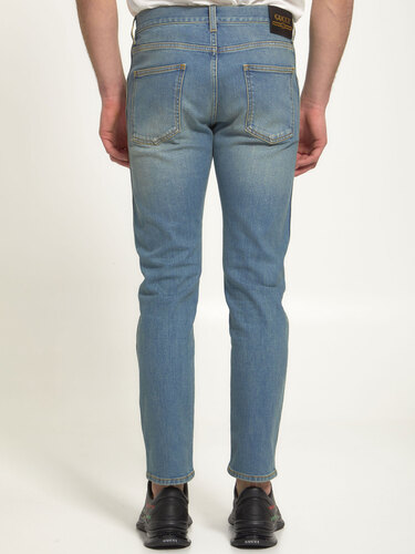 구찌 Blue denim jeans 408637