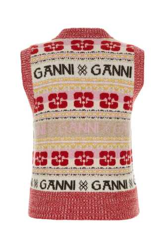 가니 Embroidered wool blend vest / K1902 999