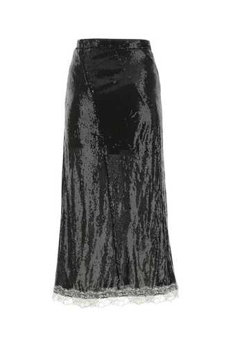 KOCHE Black sequins skirt / SK1MA0028S54633 900