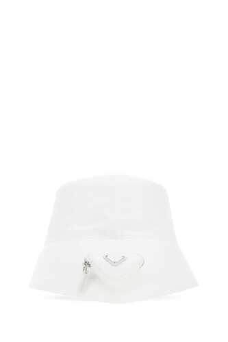 프라다 White Re-Nylon hat  / 2HC2822DMI F0009