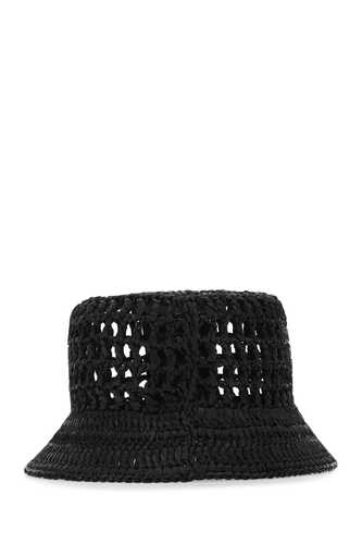 프라다 Black raffia hat  / 1HC1372A2T F0002