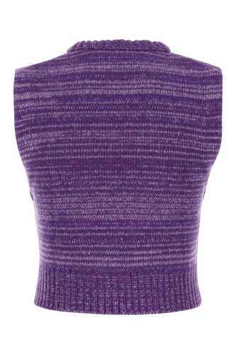 가니 Purple wool blend vest / K1953 520
