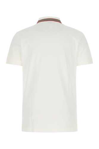 버버리 White piquet polo shirt  / 8056225 A1464