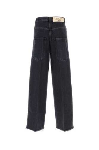 구찌 Black denim baggy jeans / 758153XDCOA 1000