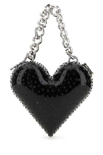 GCDS Black resin Heart handbag / FW23U500396 02
