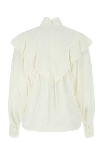 끌로에 White silk blouse  / CHC21WHT21004 115