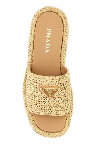 프라다 Raffia slippers / 1XZ761F03570N F0018