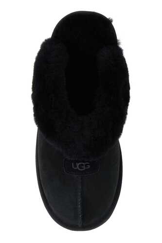 UGG Black suede Coquette slippers / 5125 BLACK