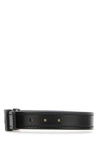 MONTBLANC Black leather bracelet  / 129503 BLACK