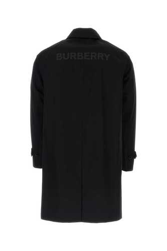 버버리 Black gabardine overcoat / 8067590 A1189