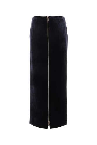 펜디 Dark blue velvet skirt  / FQ7517AM3Z F1M2F