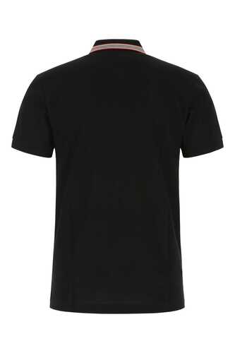 버버리 Black piquet polo shirt  / 8053773 A1189