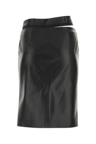 펜디 Black leather skirt / FPD774AQ31 F0GME