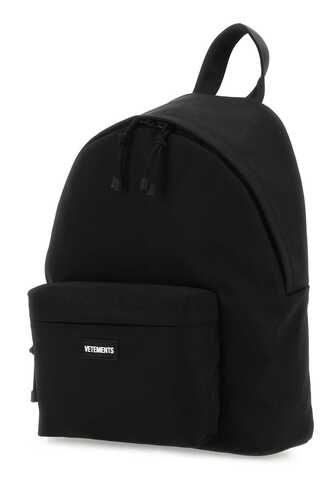 VETEMENTS Black nylon backpack / UE63BA100B BLACK
