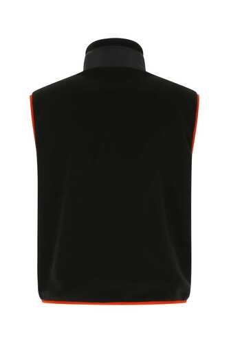 AMBUSH Black pile vest / BMEA036F22FAB002 1084