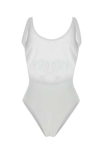 오트리 White stretch nylon swimsuit / SSIW 3081