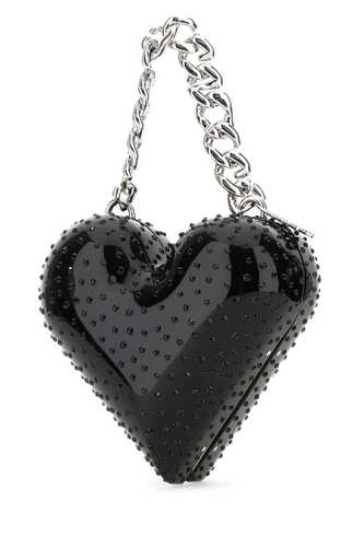 GCDS Black resin Heart handbag / FW23U500396 02