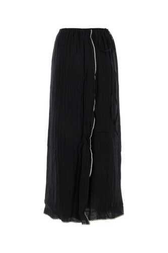 BASERANGE Black linen skirt / SKSKWLCAU23 BLACK