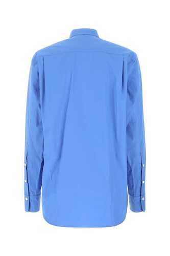 QUIRA Cerulean blue poplin shirt / Q115CO Q0063