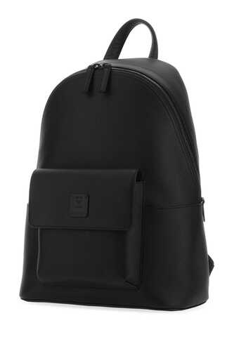 MCM Black leather Stark backpack / MMKCAVE01 BK