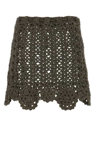 가니 Gold crochet mini skirt / K1911 319