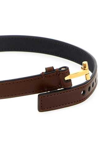 톰포드 Brown leather bracelet  / JM0003TCALBR TAG