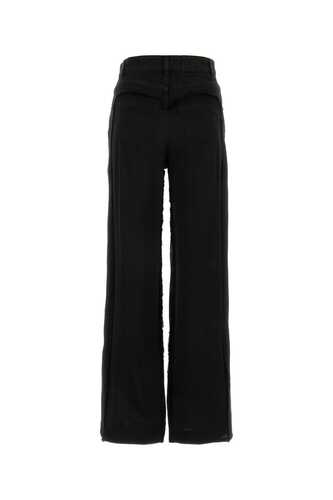 BLUMARINE Black acetate blend pants / 2P104A N0990