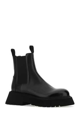 MARSELL Black leather ankle / MW6301118666 BLACK