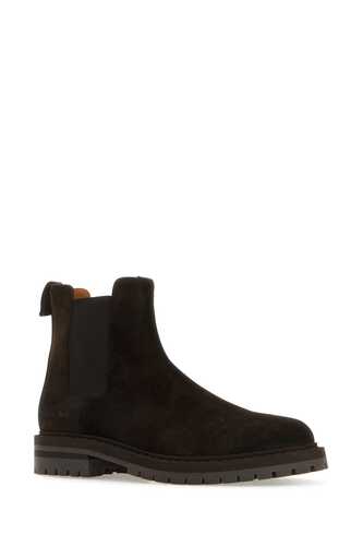 COMMON PROJECTS Dark brown suede ankle / 2400 9417