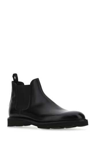 존롭 Black leather Lawry ankle boots / 48704ML 1R